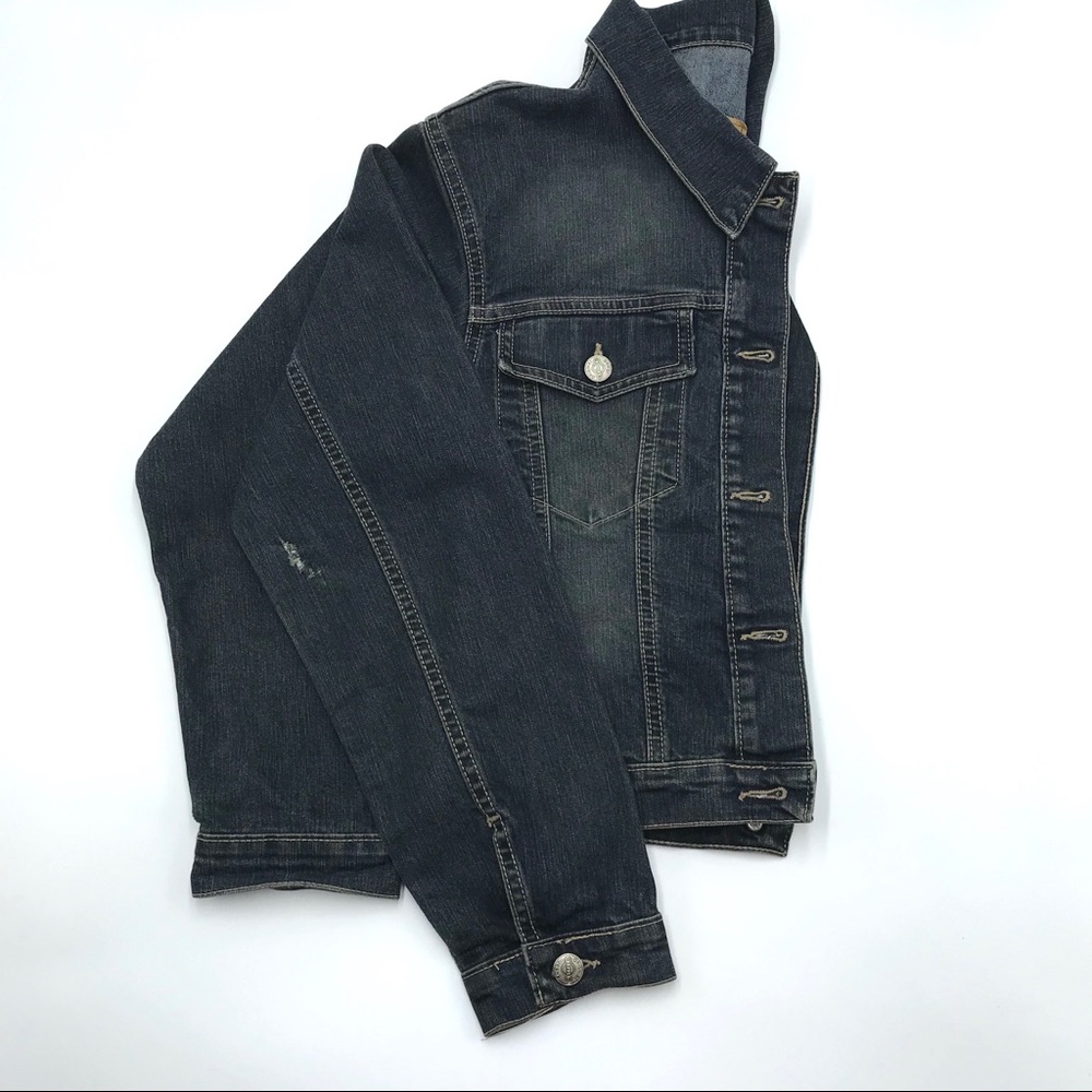 Dapper Jean Jacket, Size S, Euc - image 2